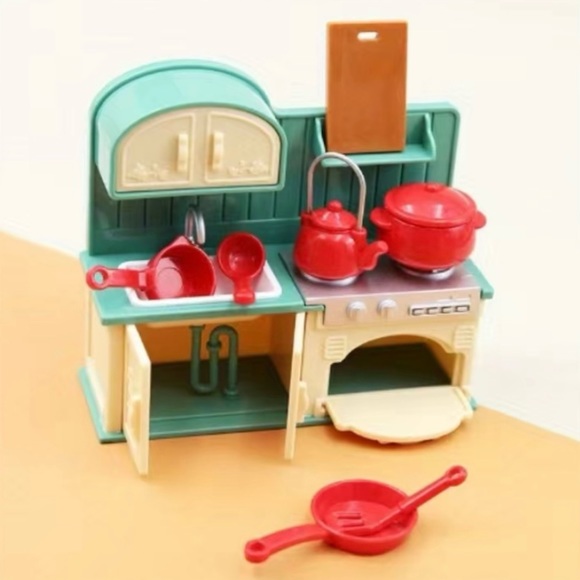 Kitchen Set For Little Dolls, Critters, Peppa Pig 🐷 - Picture 10 of 16